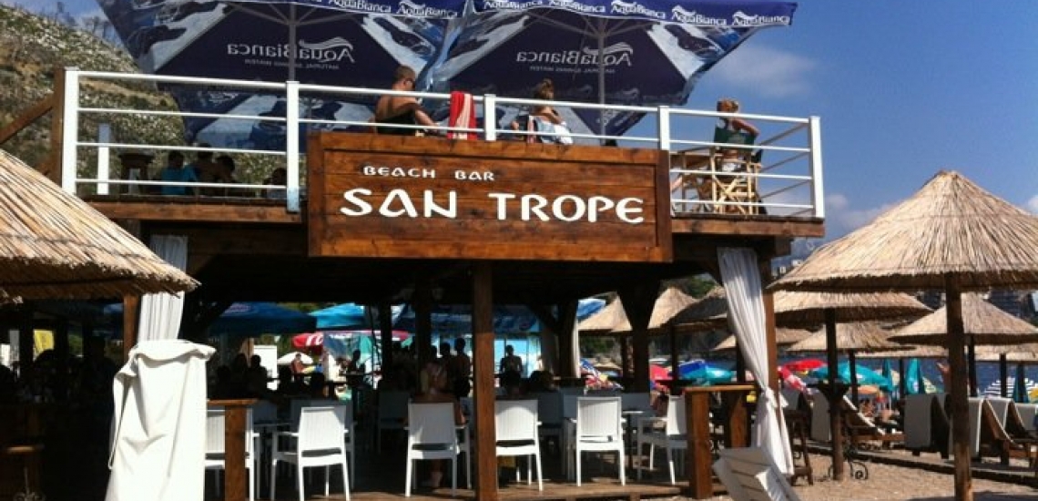 Beach Bar San Trope in Budva