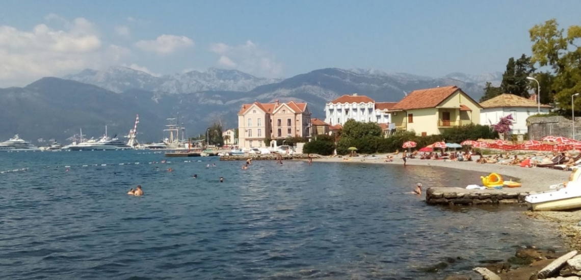 Plaža Belane, пляж Белане в Тивате
