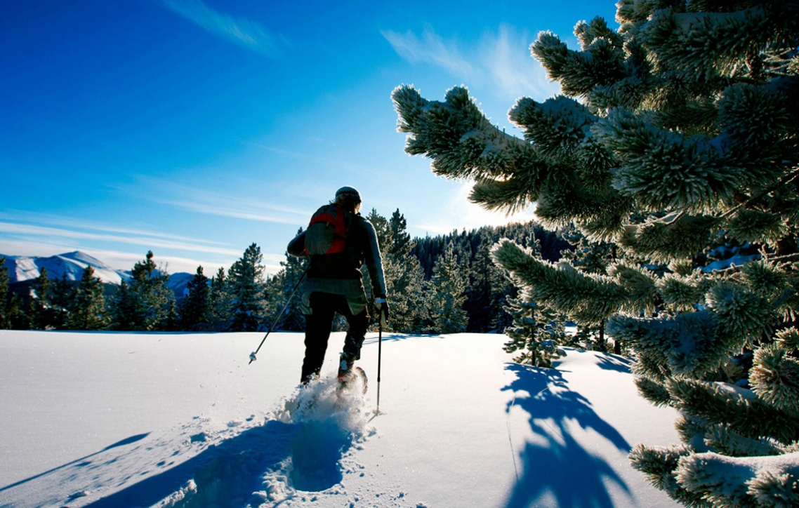 Snowshoeing is good for your health